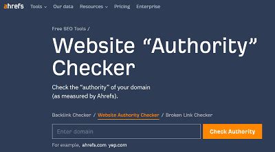 check da of website|ahrefs website authority checker.